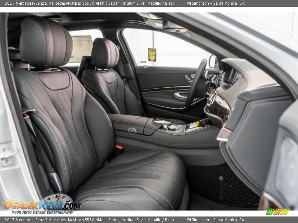 Black Interior - 2017 Mercedes-Benz S Mercedes-Maybach S550 4Matic Sedan Photo #12