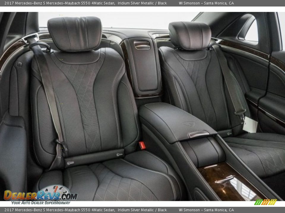 Rear Seat of 2017 Mercedes-Benz S Mercedes-Maybach S550 4Matic Sedan Photo #13