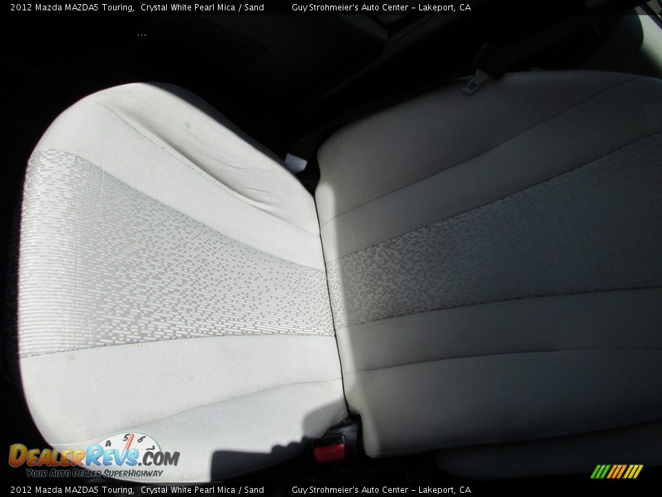 2012 Mazda MAZDA5 Touring Crystal White Pearl Mica / Sand Photo #16
