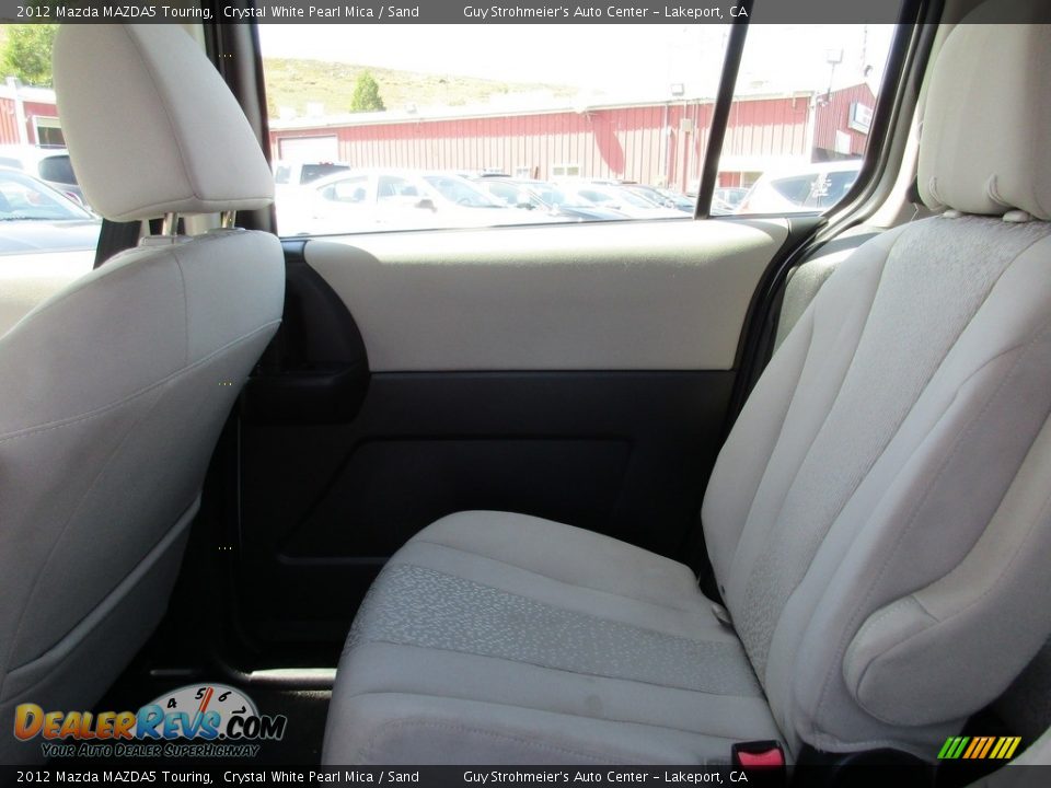 2012 Mazda MAZDA5 Touring Crystal White Pearl Mica / Sand Photo #20