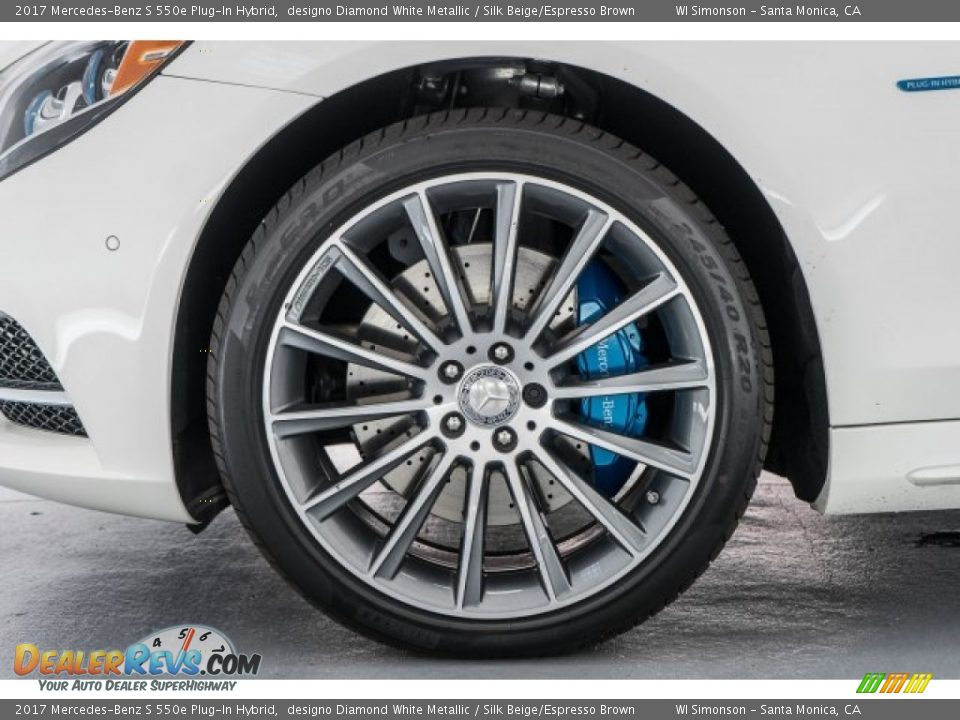 2017 Mercedes-Benz S 550e Plug-In Hybrid designo Diamond White Metallic / Silk Beige/Espresso Brown Photo #10