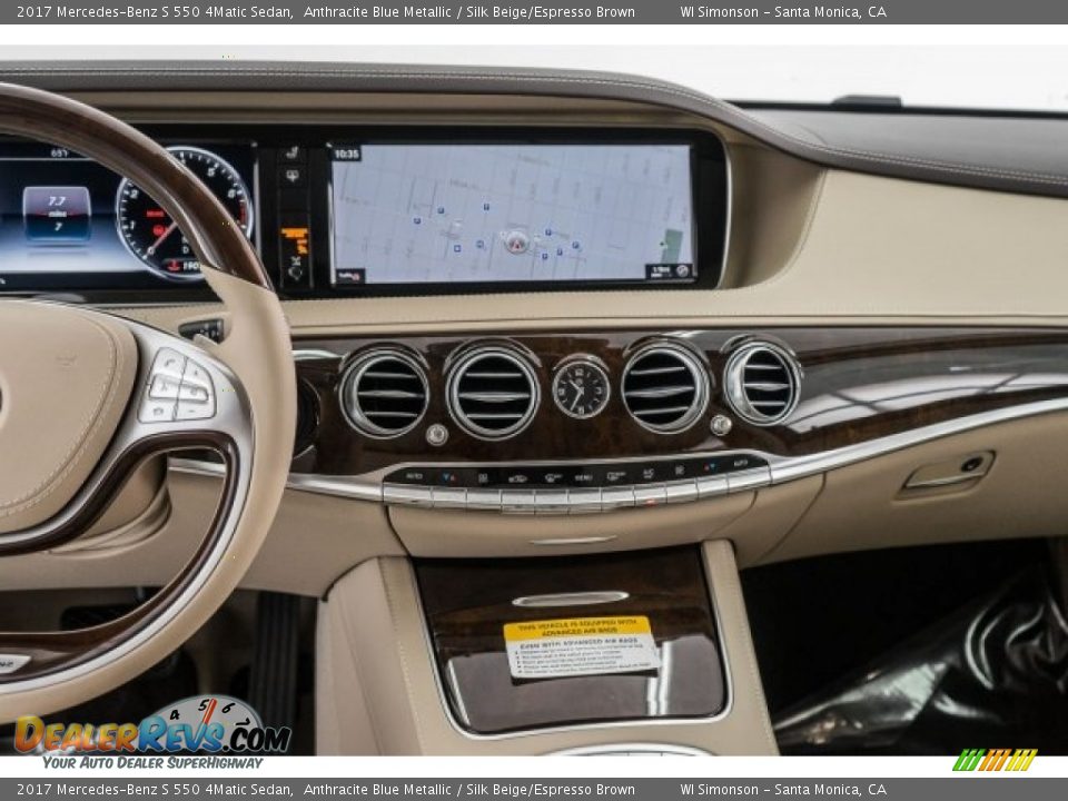 Dashboard of 2017 Mercedes-Benz S 550 4Matic Sedan Photo #8