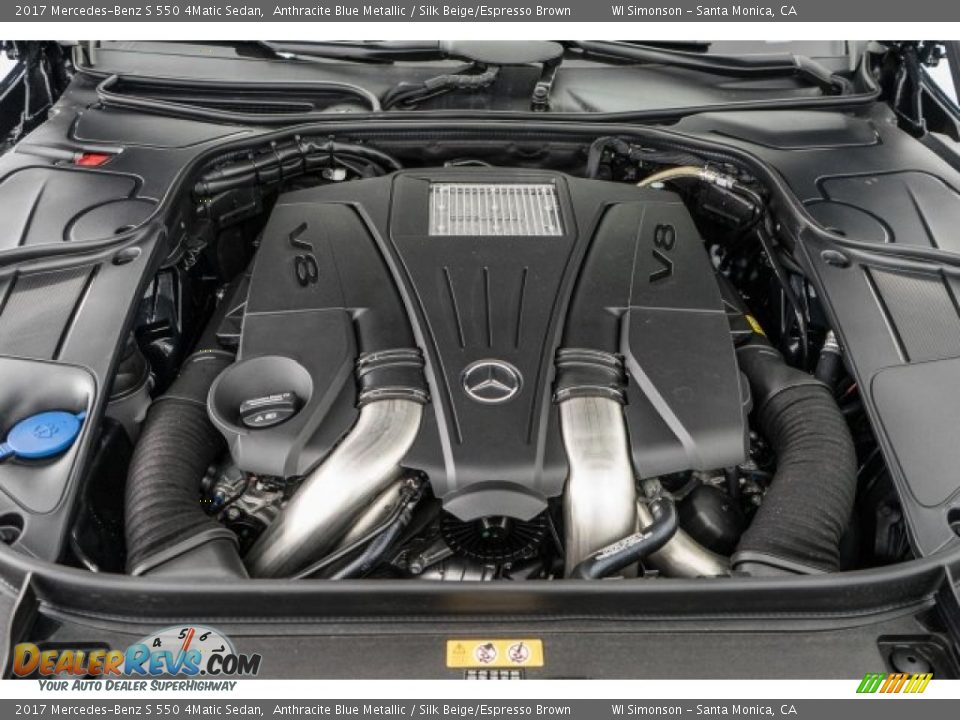 2017 Mercedes-Benz S 550 4Matic Sedan 4.7 Liter DI biturbo DOHC 32-Valve VVT V8 Engine Photo #9