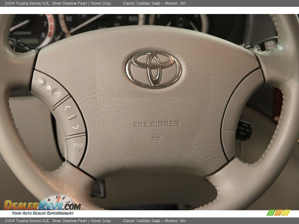 2004 Toyota Sienna XLE Silver Shadow Pearl / Stone Gray Photo #9