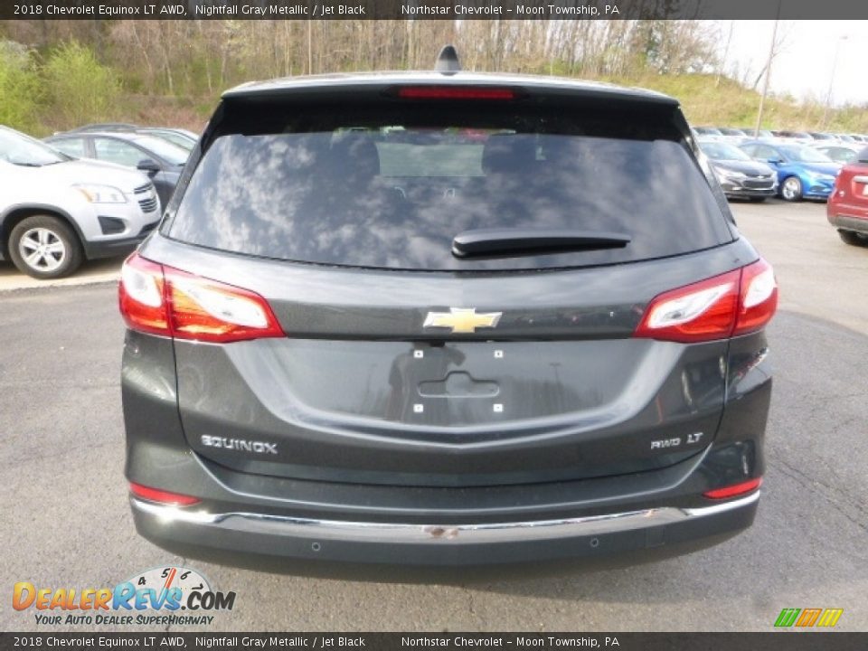 2018 Chevrolet Equinox LT AWD Nightfall Gray Metallic / Jet Black Photo #4