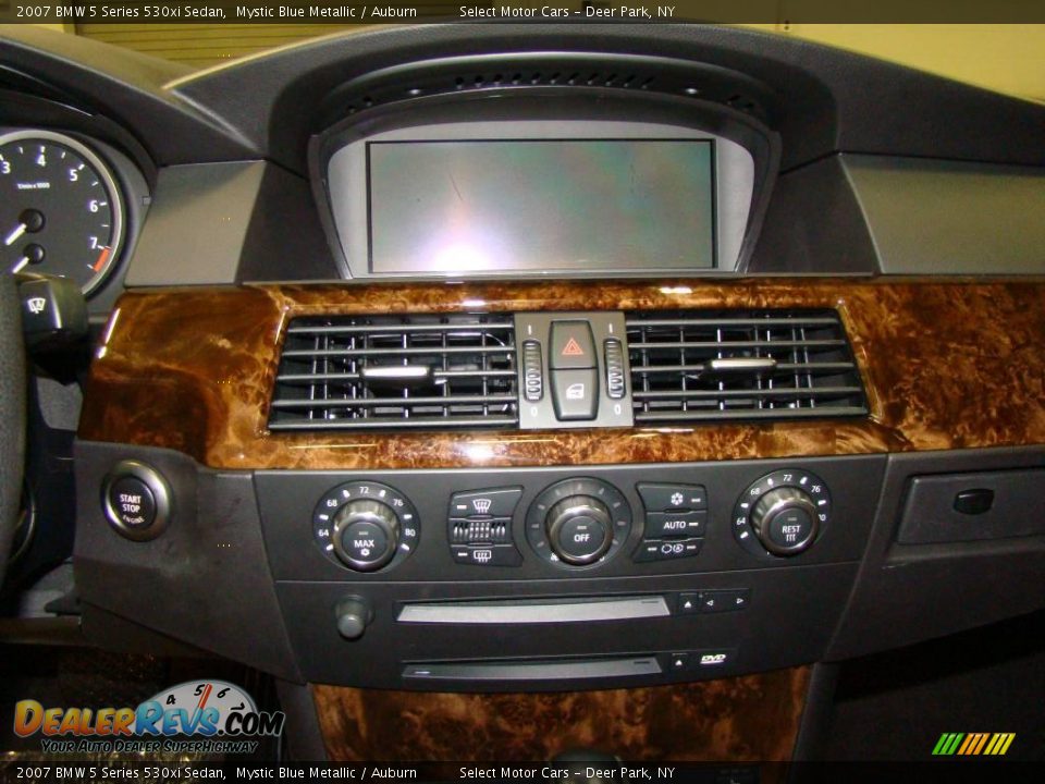 2007 BMW 5 Series 530xi Sedan Mystic Blue Metallic / Auburn Photo #10