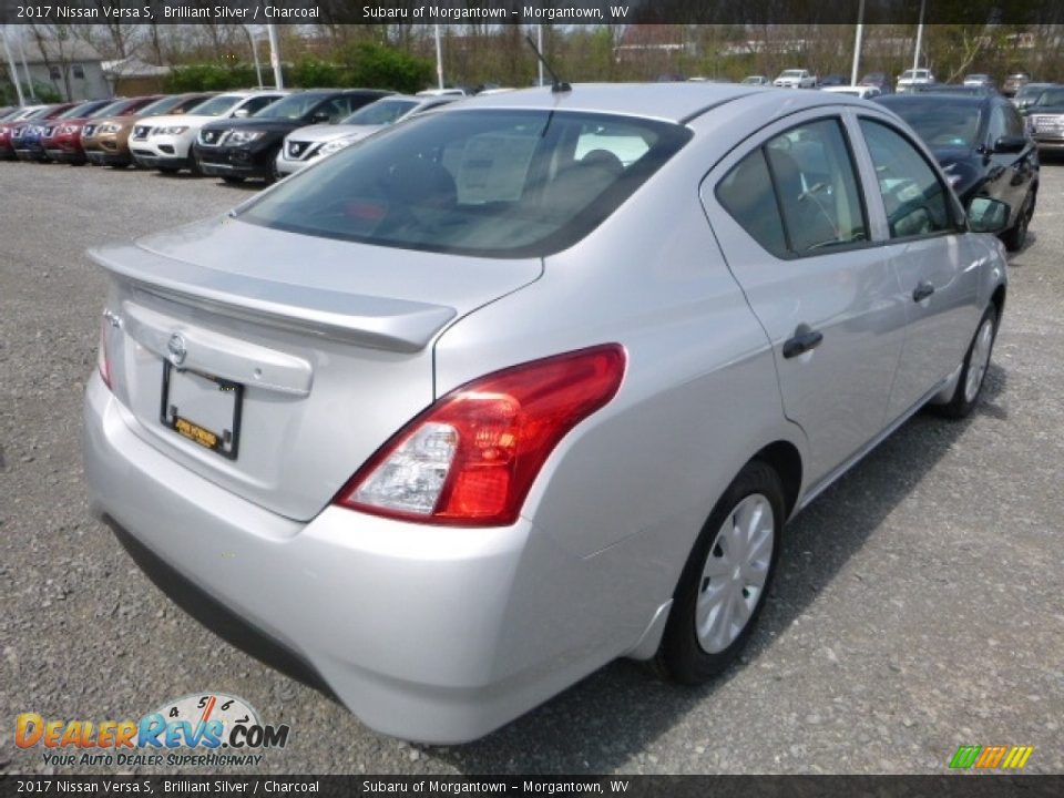 2017 Nissan Versa S Brilliant Silver / Charcoal Photo #9
