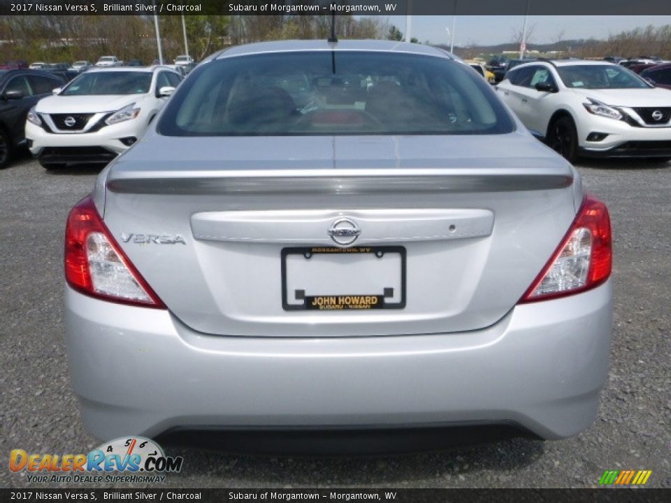 2017 Nissan Versa S Brilliant Silver / Charcoal Photo #10