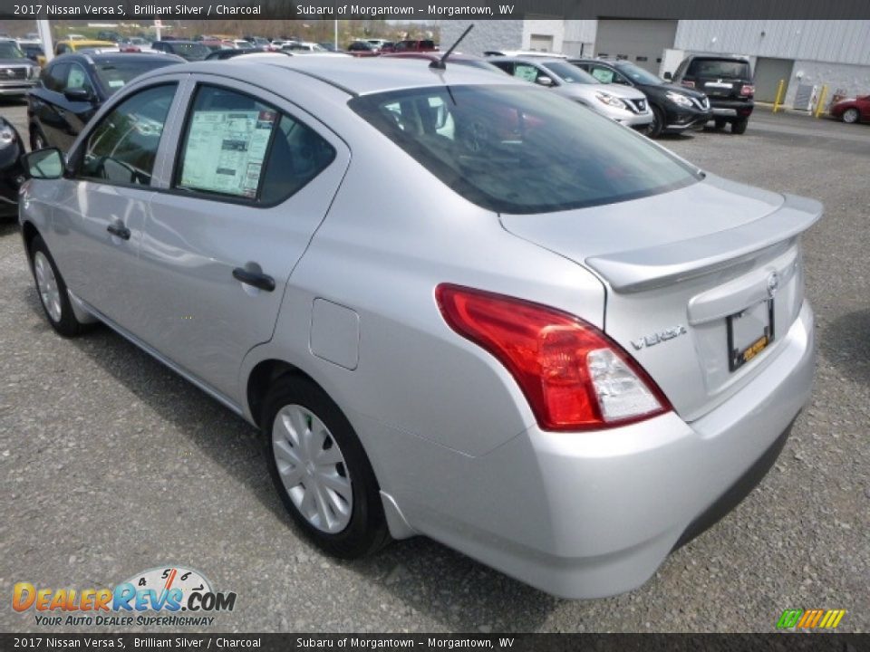 2017 Nissan Versa S Brilliant Silver / Charcoal Photo #11