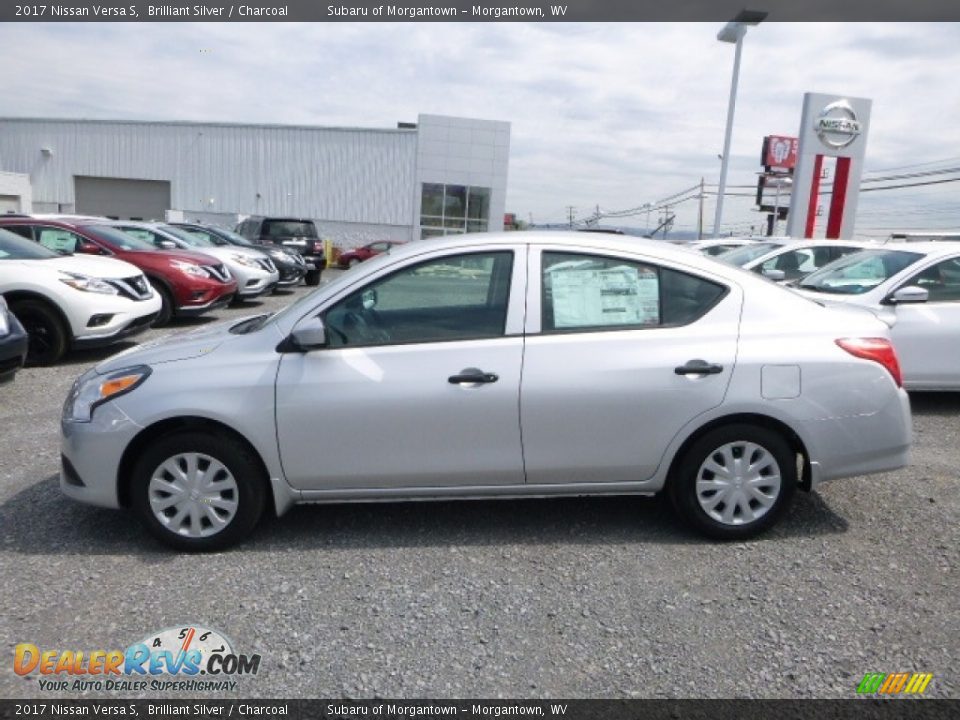 2017 Nissan Versa S Brilliant Silver / Charcoal Photo #12