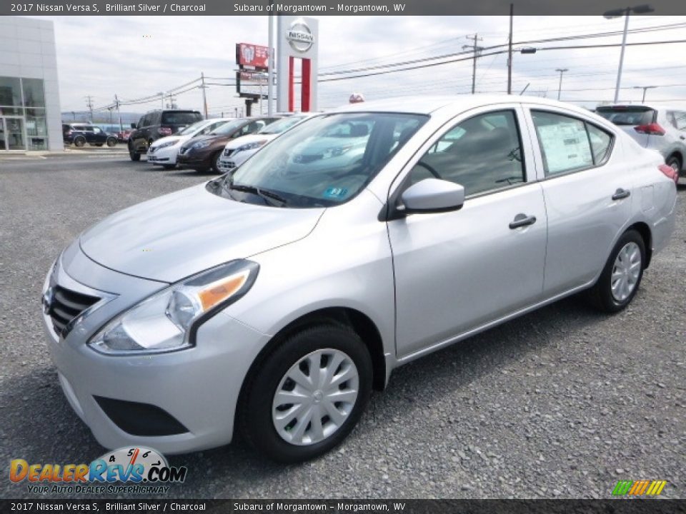 2017 Nissan Versa S Brilliant Silver / Charcoal Photo #13
