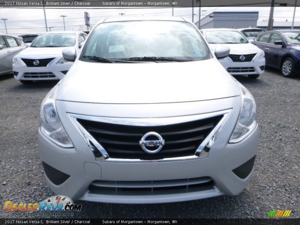 2017 Nissan Versa S Brilliant Silver / Charcoal Photo #14