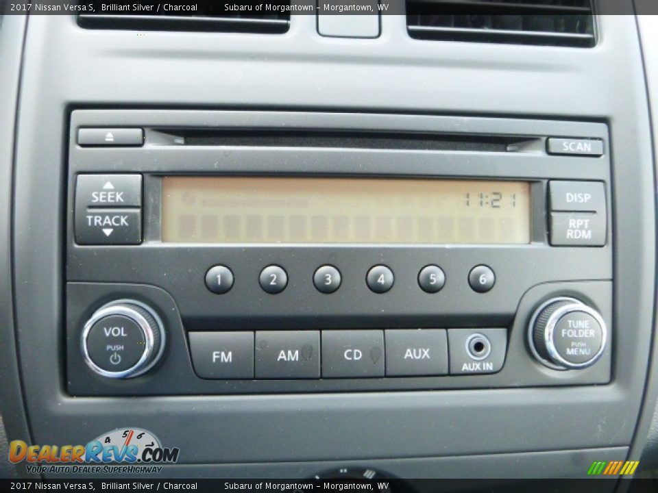 2017 Nissan Versa S Brilliant Silver / Charcoal Photo #19