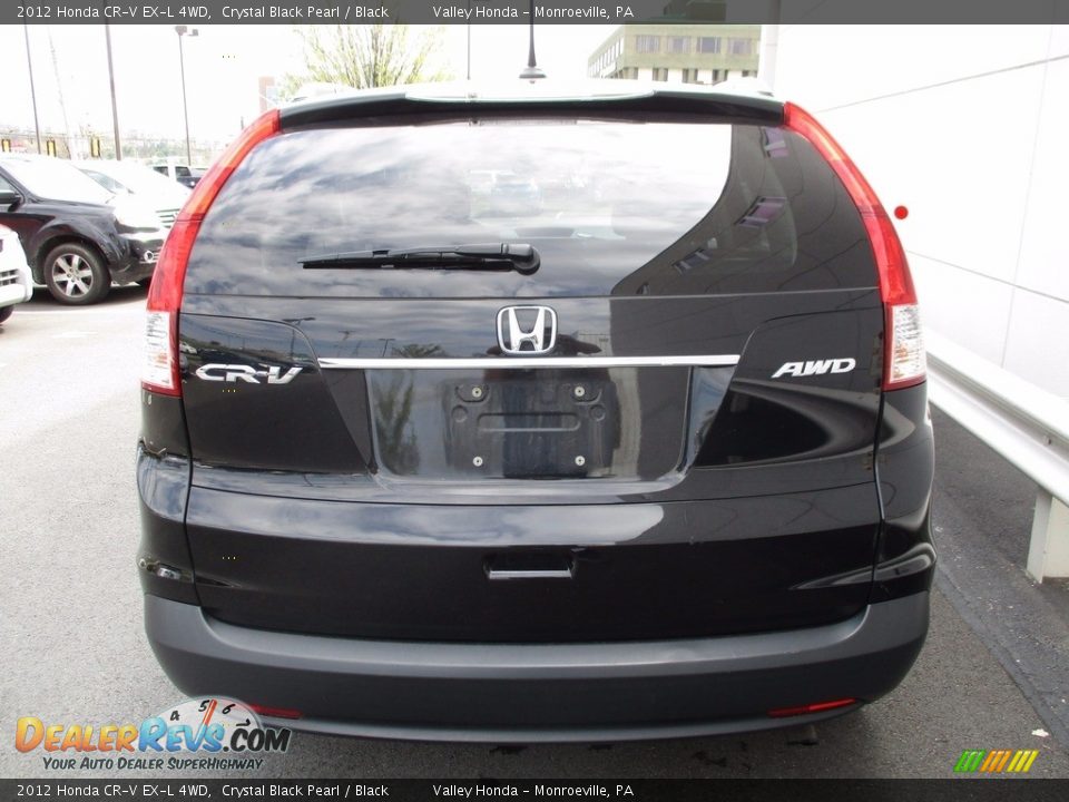 2012 Honda CR-V EX-L 4WD Crystal Black Pearl / Black Photo #5