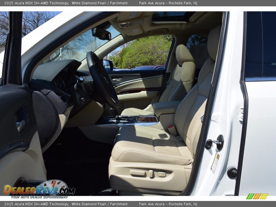 2015 Acura MDX SH-AWD Technology White Diamond Pearl / Parchment Photo #11