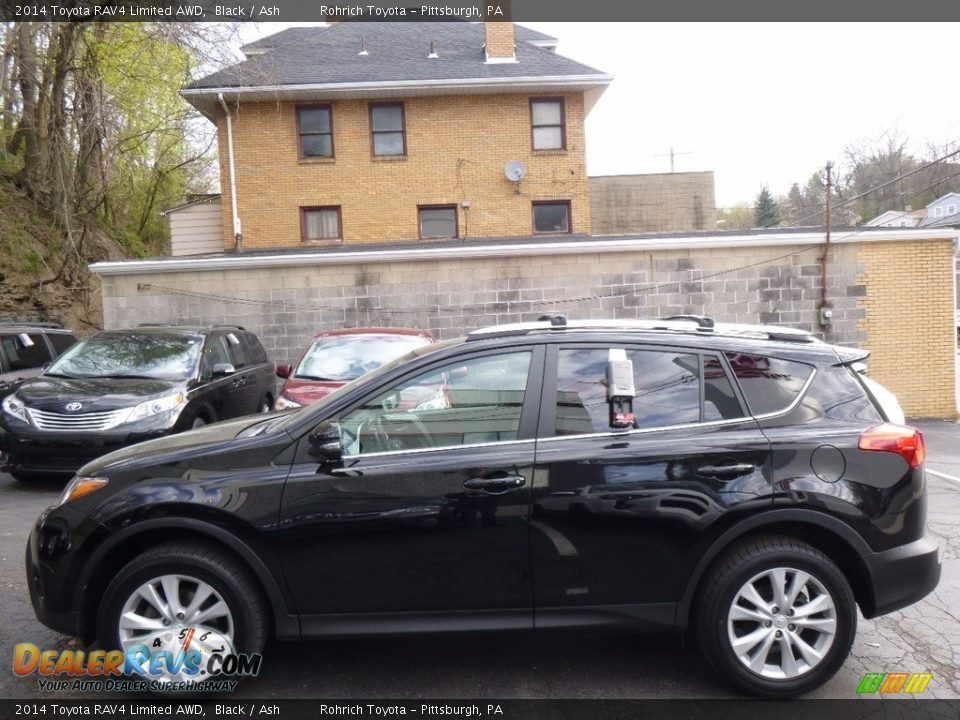 2014 Toyota RAV4 Limited AWD Black / Ash Photo #4