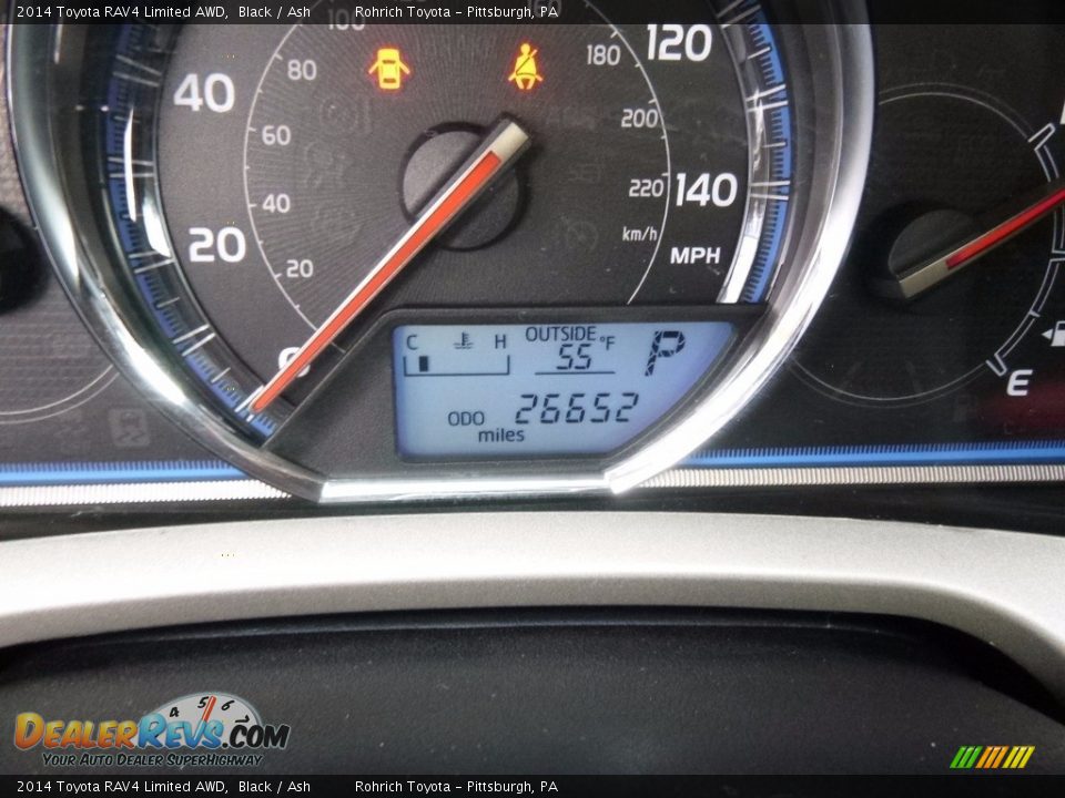 2014 Toyota RAV4 Limited AWD Black / Ash Photo #10