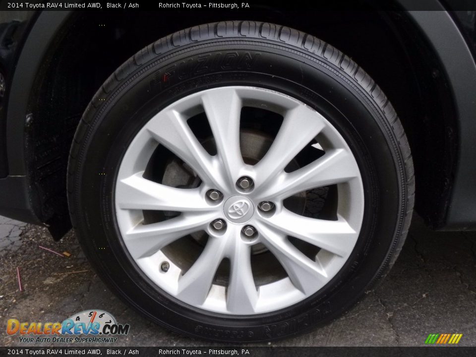 2014 Toyota RAV4 Limited AWD Black / Ash Photo #17