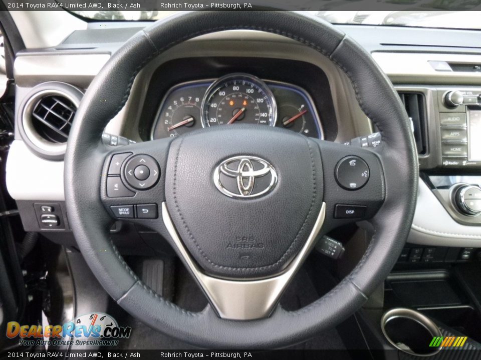 2014 Toyota RAV4 Limited AWD Black / Ash Photo #22