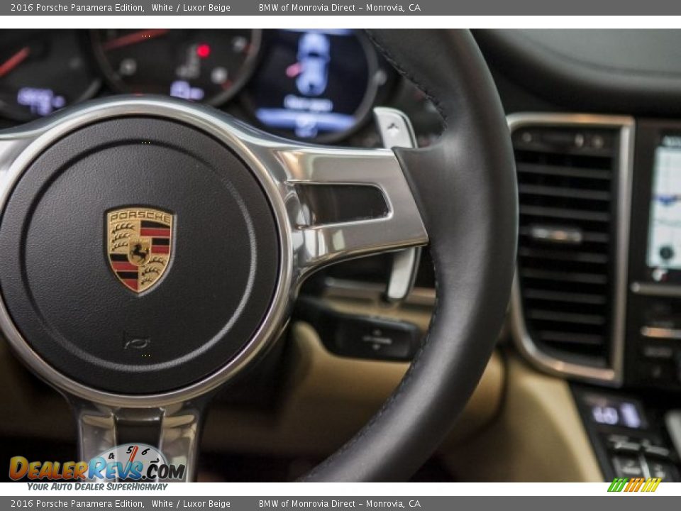 2016 Porsche Panamera Edition White / Luxor Beige Photo #14