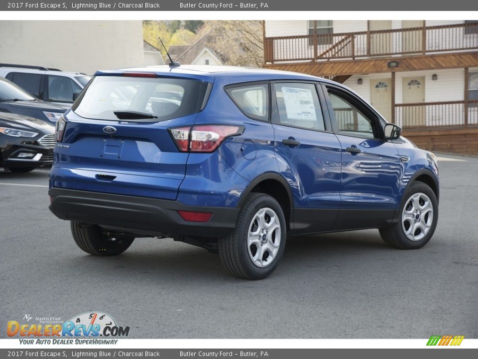2017 Ford Escape S Lightning Blue / Charcoal Black Photo #3
