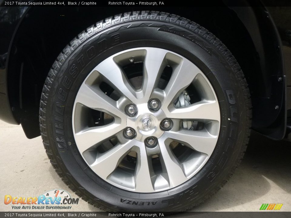 2017 Toyota Sequoia Limited 4x4 Black / Graphite Photo #5