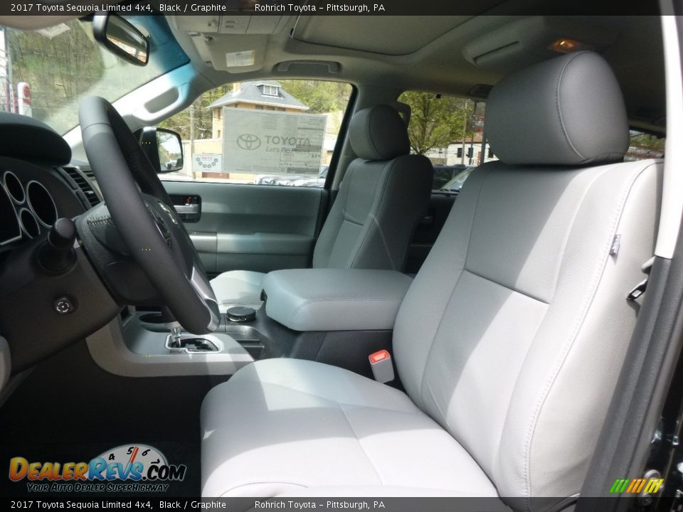 2017 Toyota Sequoia Limited 4x4 Black / Graphite Photo #6