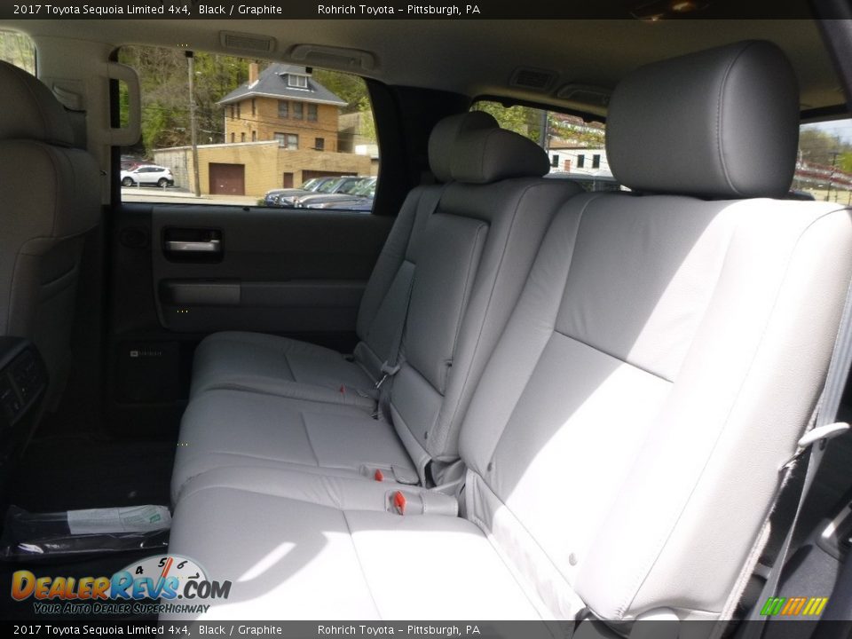 2017 Toyota Sequoia Limited 4x4 Black / Graphite Photo #7