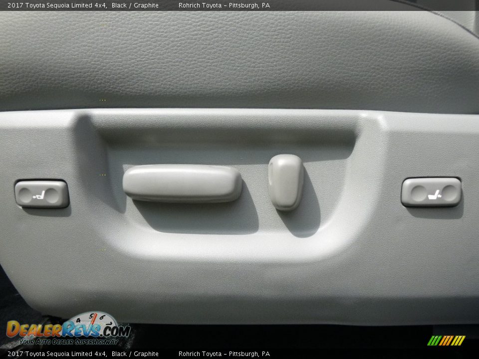 2017 Toyota Sequoia Limited 4x4 Black / Graphite Photo #11