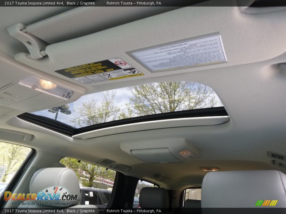 2017 Toyota Sequoia Limited 4x4 Black / Graphite Photo #12