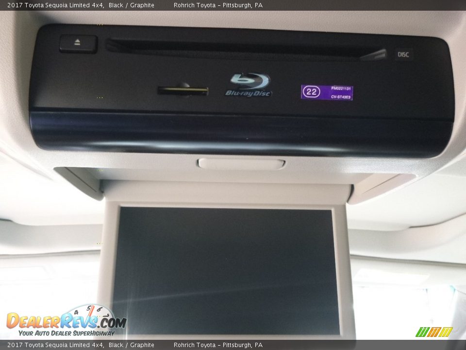 2017 Toyota Sequoia Limited 4x4 Black / Graphite Photo #15