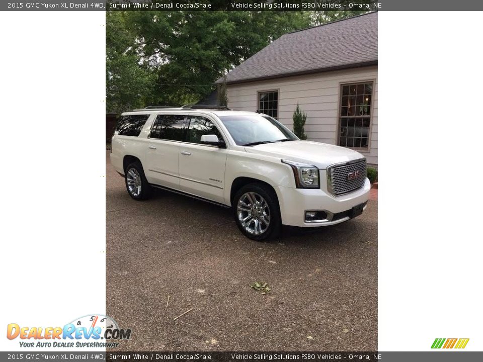 2015 GMC Yukon XL Denali 4WD Summit White / Denali Cocoa/Shale Photo #1