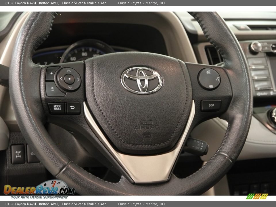 2014 Toyota RAV4 Limited AWD Classic Silver Metallic / Ash Photo #6