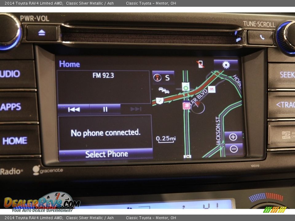 2014 Toyota RAV4 Limited AWD Classic Silver Metallic / Ash Photo #10