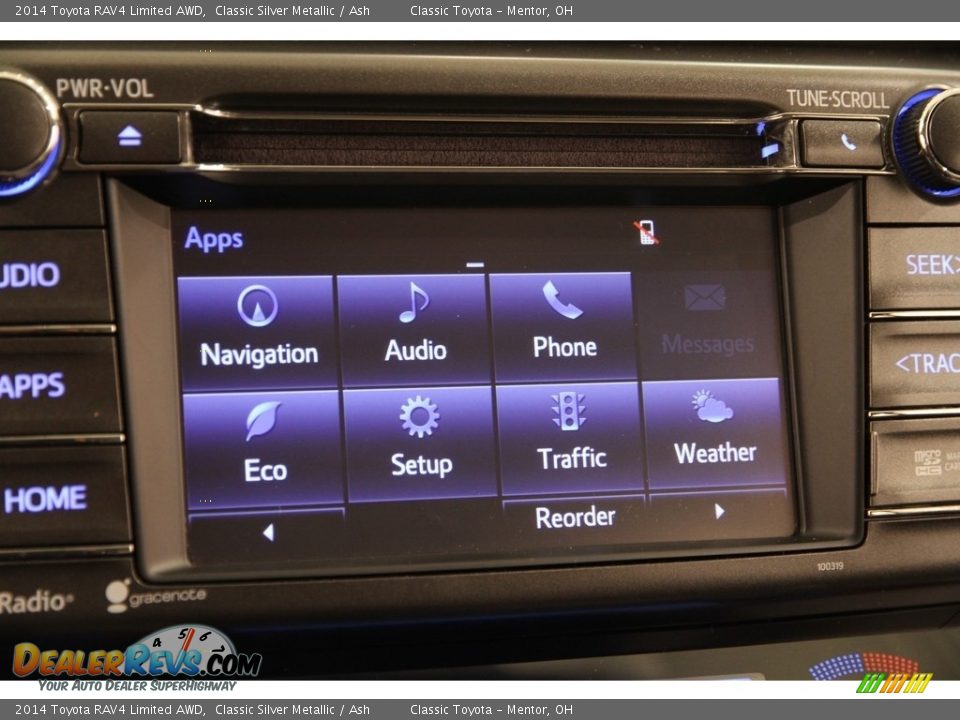 2014 Toyota RAV4 Limited AWD Classic Silver Metallic / Ash Photo #12