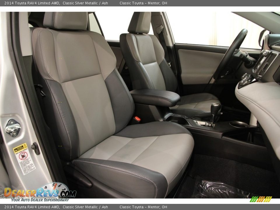 2014 Toyota RAV4 Limited AWD Classic Silver Metallic / Ash Photo #14