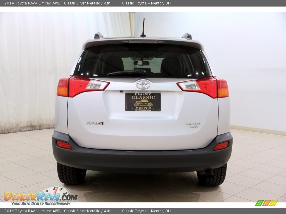2014 Toyota RAV4 Limited AWD Classic Silver Metallic / Ash Photo #17