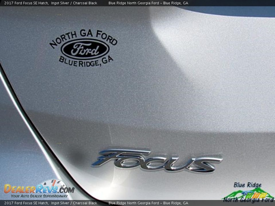 2017 Ford Focus SE Hatch Ingot Silver / Charcoal Black Photo #36