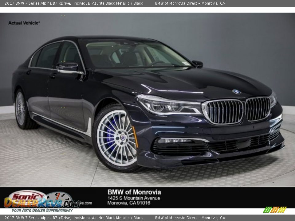 2017 BMW 7 Series Alpina B7 xDrive Individual Azurite Black Metallic / Black Photo #1