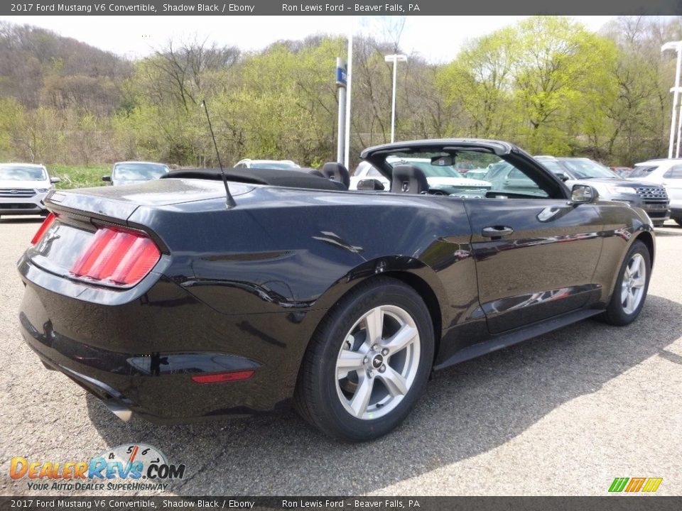 2017 Ford Mustang V6 Convertible Shadow Black / Ebony Photo #2