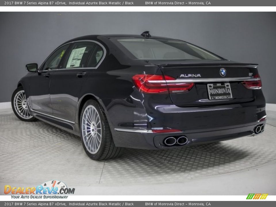 2017 BMW 7 Series Alpina B7 xDrive Individual Azurite Black Metallic / Black Photo #3