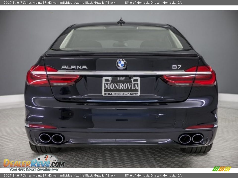 2017 BMW 7 Series Alpina B7 xDrive Individual Azurite Black Metallic / Black Photo #4