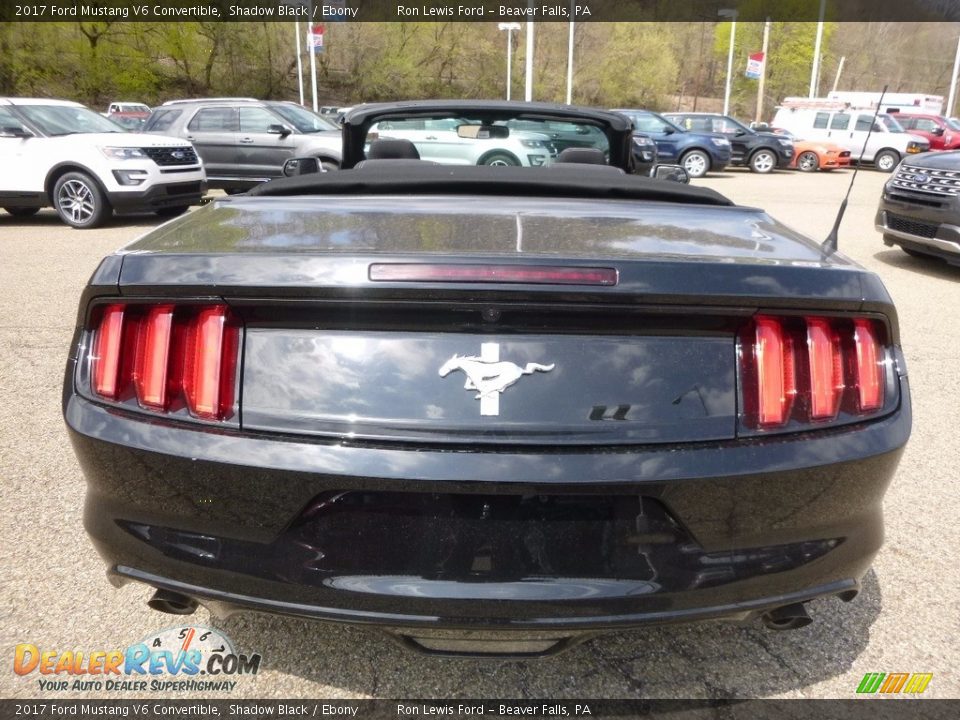 2017 Ford Mustang V6 Convertible Shadow Black / Ebony Photo #3
