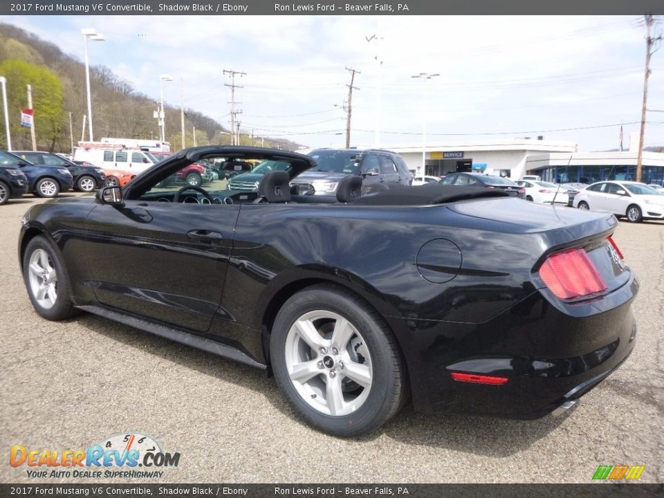 2017 Ford Mustang V6 Convertible Shadow Black / Ebony Photo #4