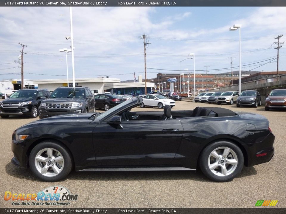 2017 Ford Mustang V6 Convertible Shadow Black / Ebony Photo #5