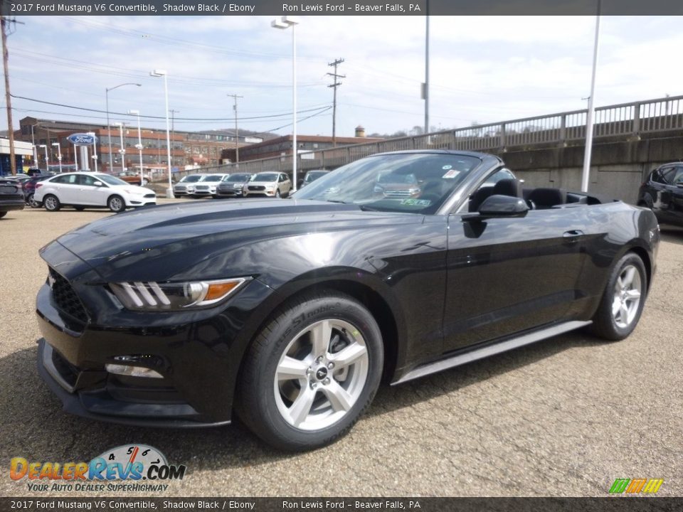 2017 Ford Mustang V6 Convertible Shadow Black / Ebony Photo #6