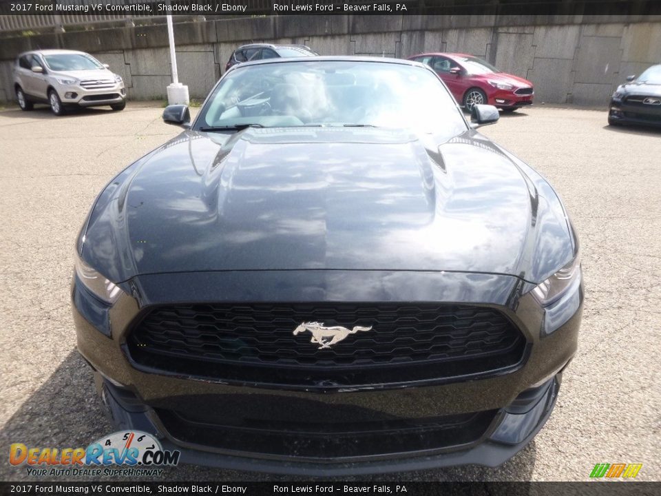 2017 Ford Mustang V6 Convertible Shadow Black / Ebony Photo #7