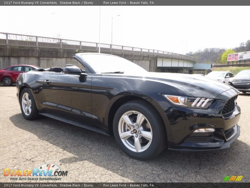 2017 Ford Mustang V6 Convertible Shadow Black / Ebony Photo #8
