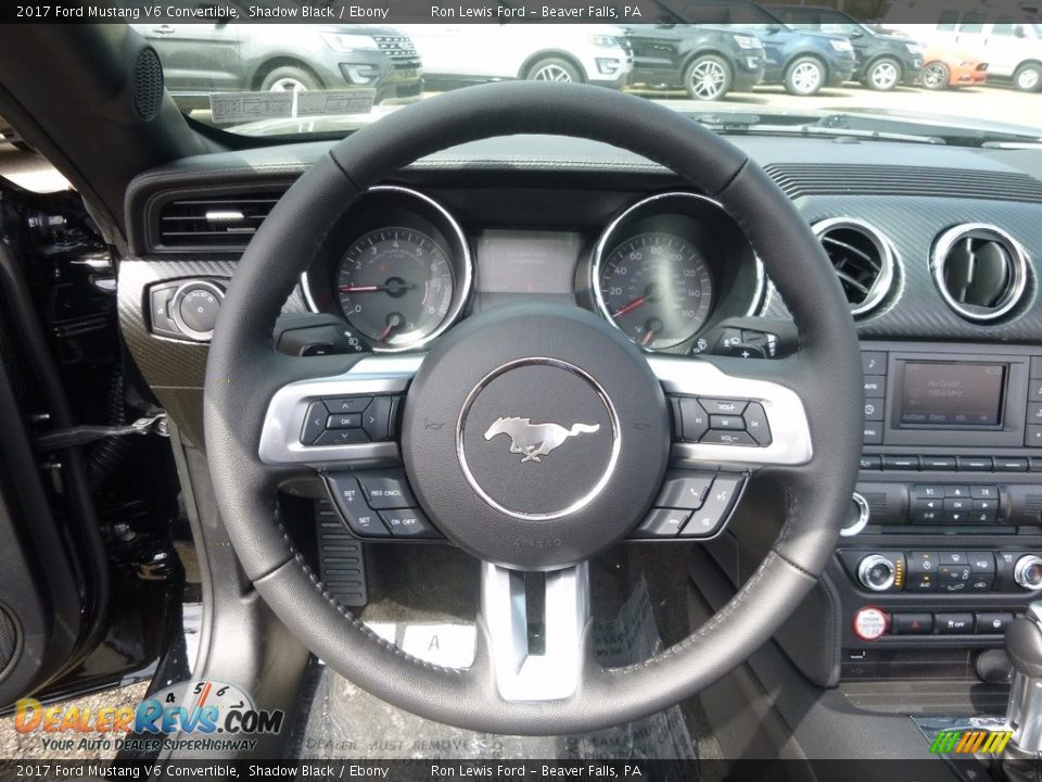 2017 Ford Mustang V6 Convertible Shadow Black / Ebony Photo #15