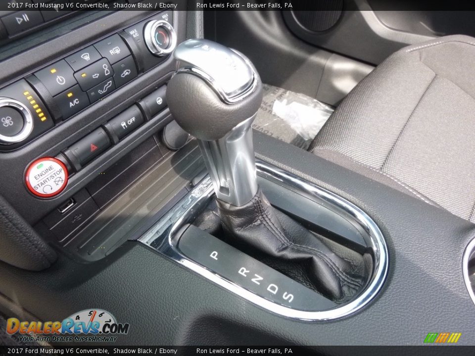 2017 Ford Mustang V6 Convertible Shadow Black / Ebony Photo #16